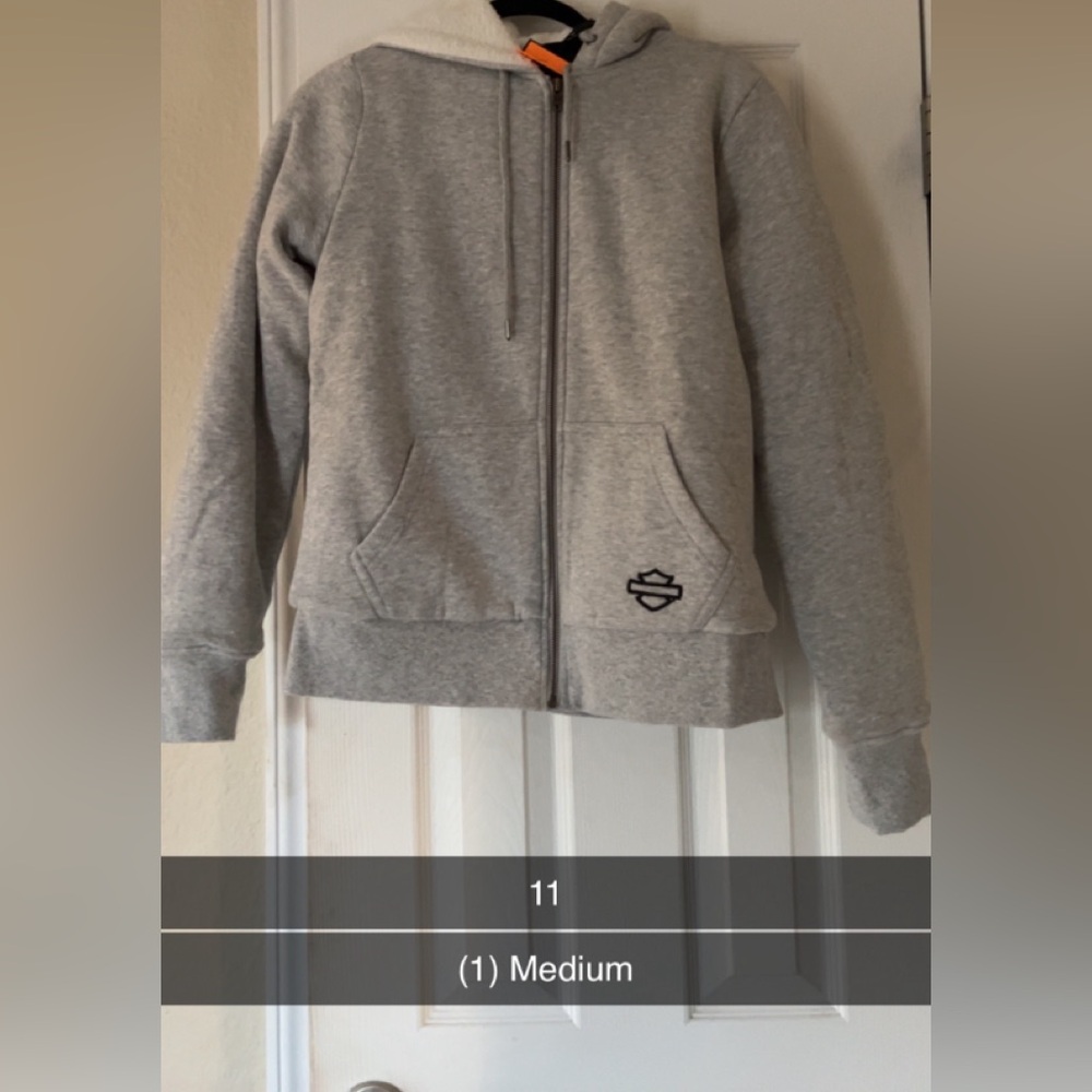 BNWT Harley Davidson Sherpa Lined zip up jacket.
